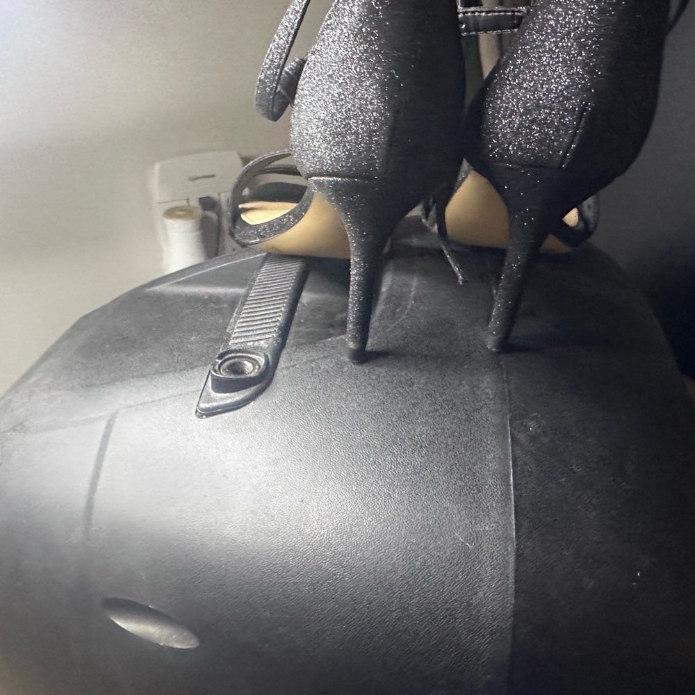 Gianni Bini Sparkling Black Heels - Picture 5 of 6
